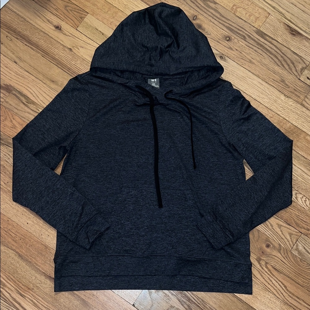 We Over Me Black Hoodie Sweatshirt Size Medium